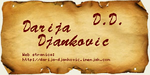 Darija Đanković vizit kartica